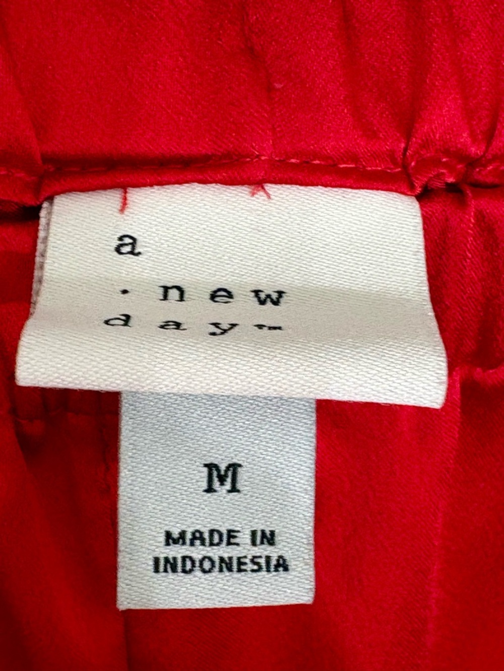 a new day Red Satin Pants - Picture 2 of 4
